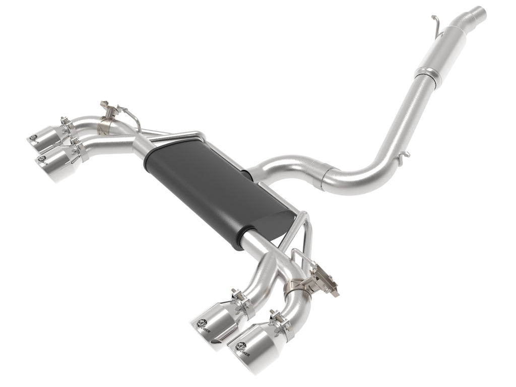 MACH Force-Xp 3 IN to 2-1/2 IN Stainless Steel Cat-Back Exhaust System Polished - Eurosport Performance