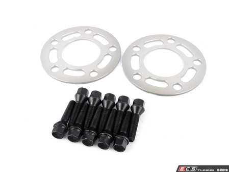 Turner Motorsports Silver Wheel Spacer & Bolt Kit - 5mm - Eurosport Performance