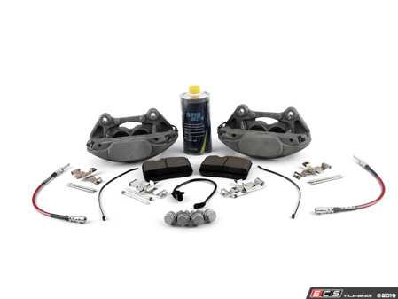 ECS Tuning Front Big Brake Kit - Stage 3 - Cross Drilled & Slotted Rotors (345x30) - Eurosport Performance