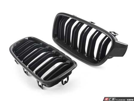 ECS Tuning Dual Slats Blackout Grille Set - Carbon Fiber - Eurosport Performance