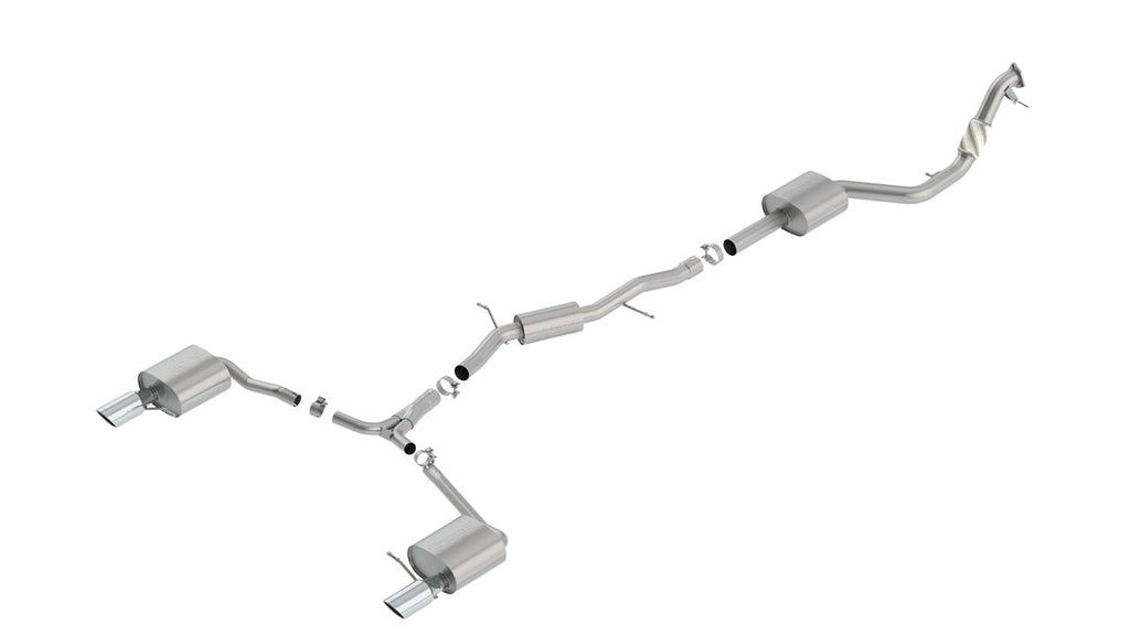 Borla S-Type Cat-Back Exhaust System - Audi A4 2.0T (2017-19) - Eurosport Performance