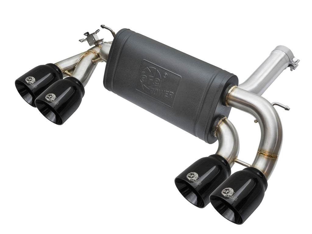 MACH Force-Xp 3 to 2-1/2in Stainless Steel Axle-Back Exhaust System w/Black Tip - Eurosport Performance