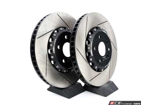 ECS Tuning Front Slotted 2-Piece Semi-Floating Brake Rotors - Pair (340x30) - Eurosport Performance