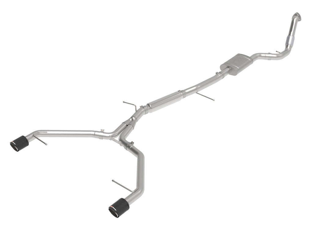 MACH Force-Xp 3 IN to 2-1/2 IN Stainless Steel Cat-Back Exhaust System Carbon - Eurosport Performance