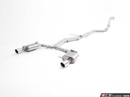ECS Tuning Build Your Own Audi B8 A4 2.0T Dual Exit Valved Exhaust System - Turbo Back or Cat Back - Eurosport Performance