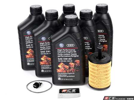 ECS Tuning Genuine Oil Service Kit - with ECS Magnetic Drain Plug - Eurosport Performance