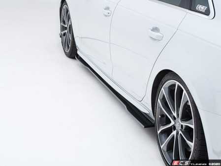 ECS Tuning Audi B9 A4 / S4 Flat Side Skirts - Gloss Black