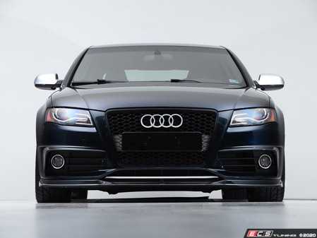 ECS Tuning Audi B8 S4 / A4 S-Line Pre-Facelift Front Lip - Gloss Black - Eurosport Performance