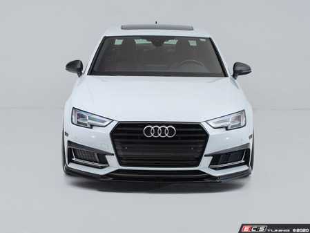 ECS Tuning Audi B9 A4/S4 Front Lip Spoiler - Gloss Black