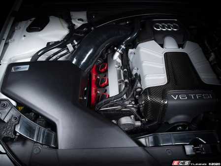 ECS Tuning Audi B8/B8.5 S4/S5 3.0T Enclosed Luft-Technik Intake System - Matte Black Textured Lid - Eurosport Performance
