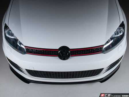 ECS TuningVW MK6 GTI Front Lip Spoiler - Gloss Black