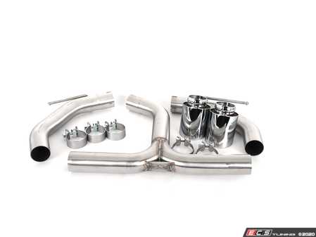 ECS Tuning MK6 GTI Muffler Delete Kit - With 4.0" Chrome Tips - Eurosport Performance