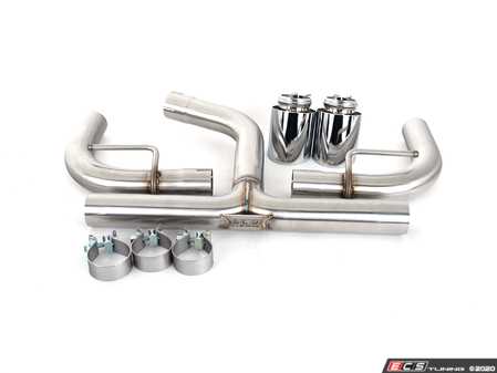 ECS Tuning MK7.5 GTI (2019 - 2021) Muffler Delete Kit - With 4.0" Chrome Tips - Eurosport Performance