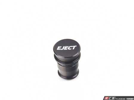 Prise de port d'alimentation ECS Tuning Billet - "Eject" - Noir anodisé