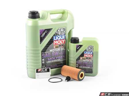 ECS Tuning Liqui Moly MolyGen - Oil Service Kit (5w-40) - With Magnetic Drain Plug - Eurosport Performance