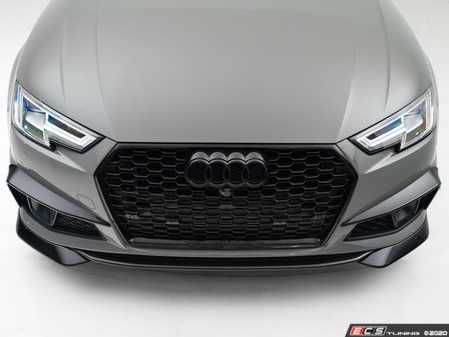 ECS Tuning B9.5 Mid-Facelift S4/A4 S-Line Front Chin Spoilers - Gloss Black - Eurosport Performance