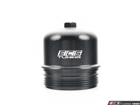 ECS Tuning Billet Aluminum Oil Filter Cap - Black Anodized