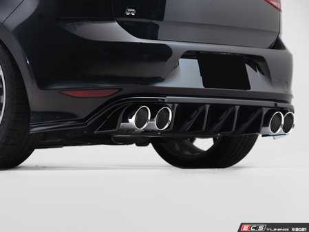 ECS Tuning Gloss Black Rear Diffuser - VW Golf R MK7