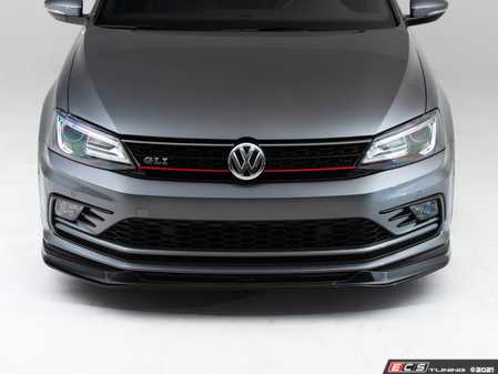 ECS Tuning MK6 Jetta GLI (2016 - 2018) Front Lip Spoiler - Gloss Black - Eurosport Performance