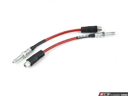 ECS Tuning Exact-Fit Stainless Steel Brake Lines - Rear - Eurosport Performance