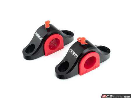 ECS Tuning Billet Front Sway Bar Brackets With Polyurethane Bushings - Pair - E9X Non-M - Eurosport Performance
