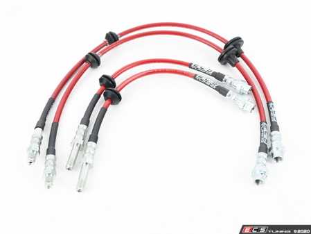 ECS Tuning Exact-Fit Stainless Steel Brake Lines - Complete Kit - Eurosport Performance