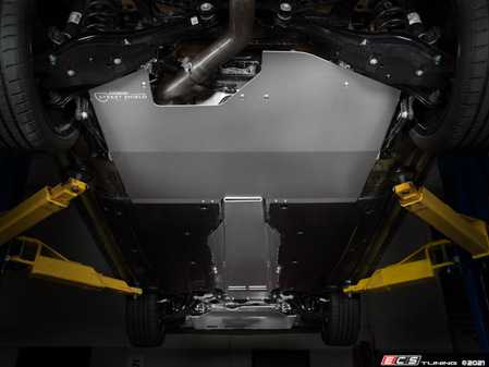 ECS Tuning MK7 / MK7.5 / MK8 GTI Fuel Tank Street Shield Skid Plate - Eurosport Performance
