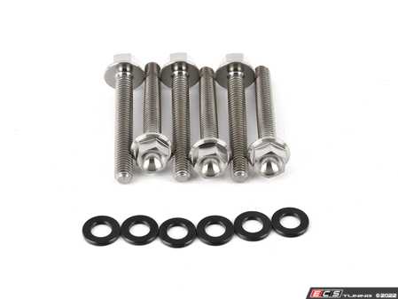 ECS Tuning Titanium 3.0T/2.9T Ignition Coil Hardware Kit - Set Of Six Black Titanium Washers - Eurosport Performance