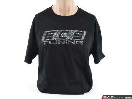 ECS Tuning Black With Camo ECS Short Sleeve T-Shirt