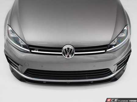 ECS Tuning MK7 Golf R Gloss Black Front Lip Spoiler (Version 2) - Eurosport Performance