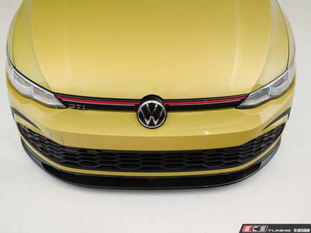 ECS Tuning VW MK8 GTI Front Lip Spoiler - Traditional Style - Gloss Black - Eurosport Performance