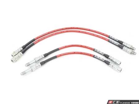 ECS Tuning Exact-Fit Stainless Steel Brake Lines - Front and rear Kit - Eurosport Performance