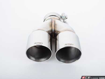 Turner Motorsports Double Wall Slash Cut Exhaust Tip - 3.0 Inlet - 3.5 OD - Stepped Left - Mirror - Eurosport Performance