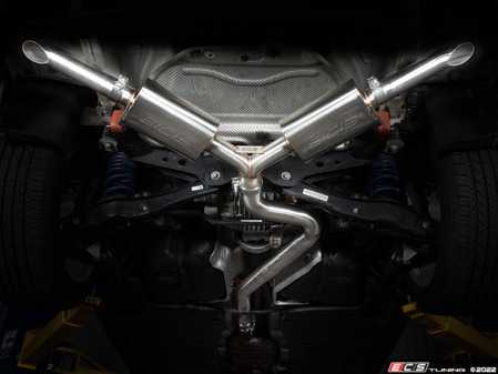 ECS Tuning Tiguan MQB 2.0T Catback Exhaust System - With OE-Style Turndown Tailpipes - Eurosport Performance