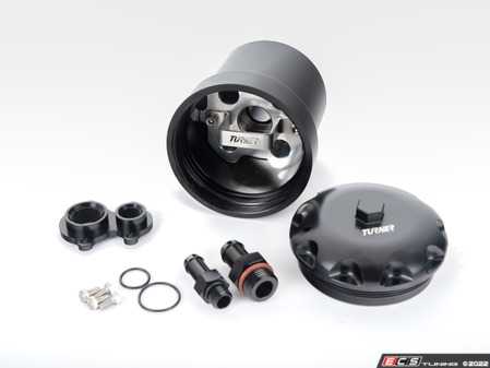 Turner Motorsports Triple Baffled Power Steering Reservoir - Straight Mount - Eurosport Performance