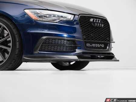 ECS Tuning Audi C7 S6 / A6 S-Line Carbon Fiber Front Lip Spoiler - Eurosport Performance