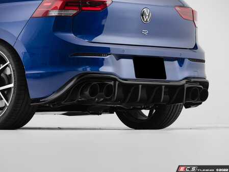 ECS Tuning MK8 Golf R Rear Diffuser - Gloss Black