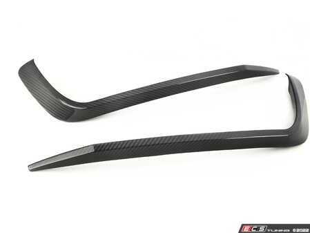 ECS Tuning C7 S6 / A6 S-Line Front Bumper Grille Accent Set - Carbon Fiber - Eurosport Performance
