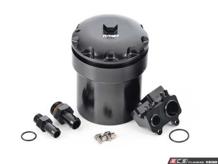 Turner Motorsports Triple Baffled Power Steering Reservoir - Angled Mount - Eurosport Performance