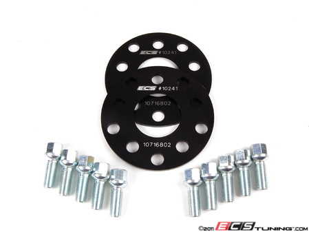 ECS Tuning Wheel Spacer And Bolt Kit - 5mm With Ball Seat Bolts - Eurosport Performance