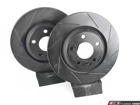 ECS Tuning Rear V5 Slotted Brake Rotors - Set (300x22) - Eurosport Performance