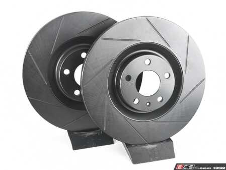 ECS Tuning Front V5 Slotted Brake Rotors Set (321x30) - Audi A4/A5/A6 - Eurosport Performance