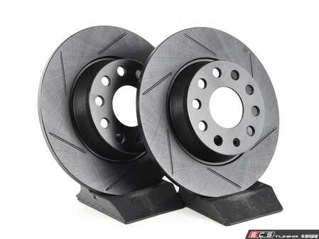 ECS Tuning Rear V5 Slotted Brake Rotors - Set (272x10) - Eurosport Performance