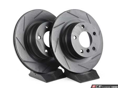 ECS Tuning Rear V5 Slotted Brake Rotors - Set (300x20) - Eurosport Performance