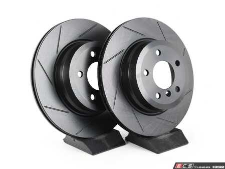 ECS Tuning Rear V5 Slotted Brake Rotors - Set (324x22) - Eurosport Performance