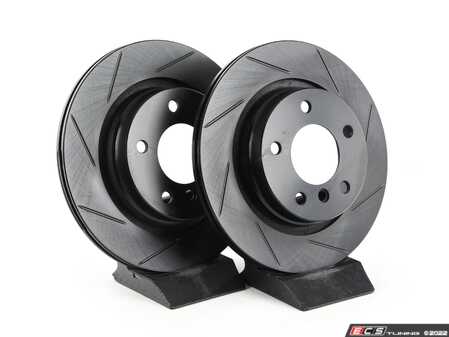 ECS Tuning Rear V5 Slotted Brake Rotors - Set (294x19) - Eurosport Performance