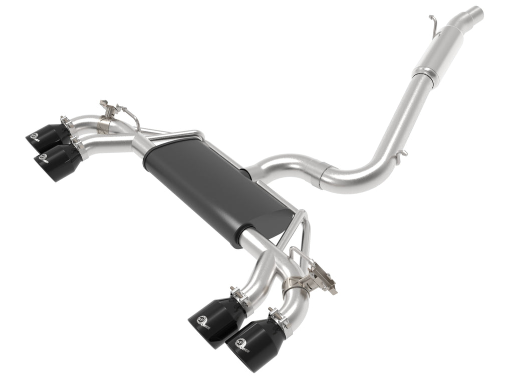 MACH Force-Xp 3 IN to 2-1/2 IN Stainless Steel Cat-Back Exhaust System Black - Eurosport Performance