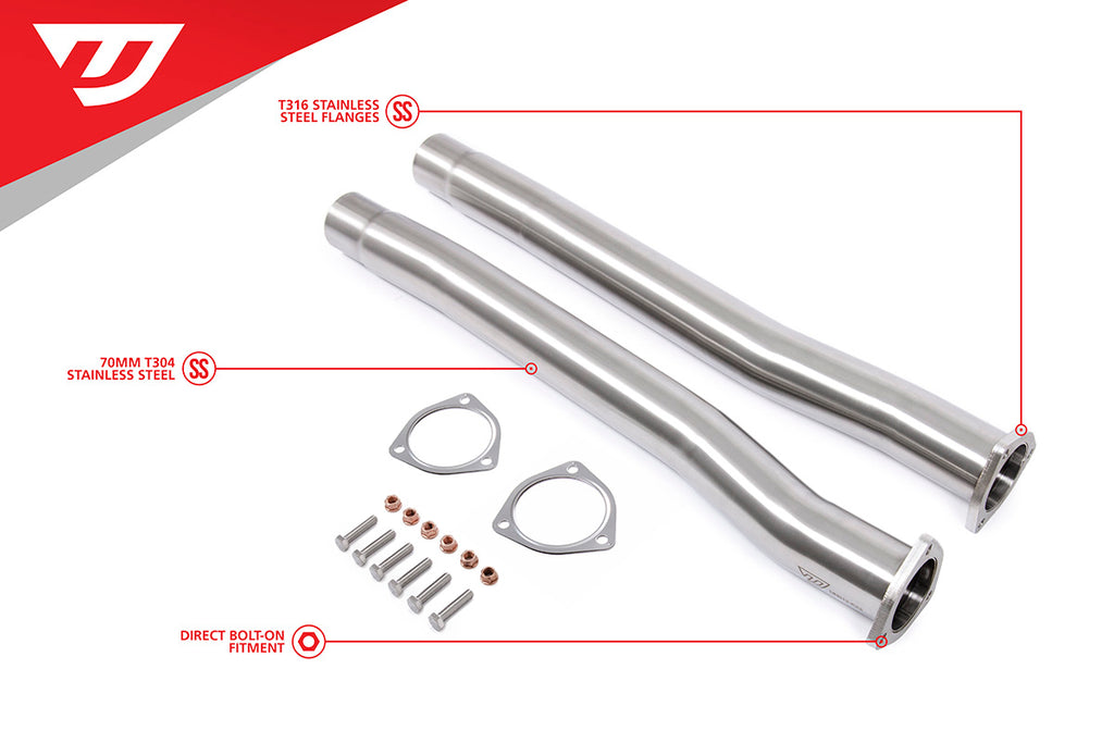 Unitronic Midpipes for 2.5TFSI EVO - Eurosport Performance