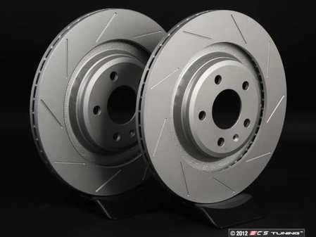 ECS Tuning Rear Slotted Brake Rotors - Pair (330x22)