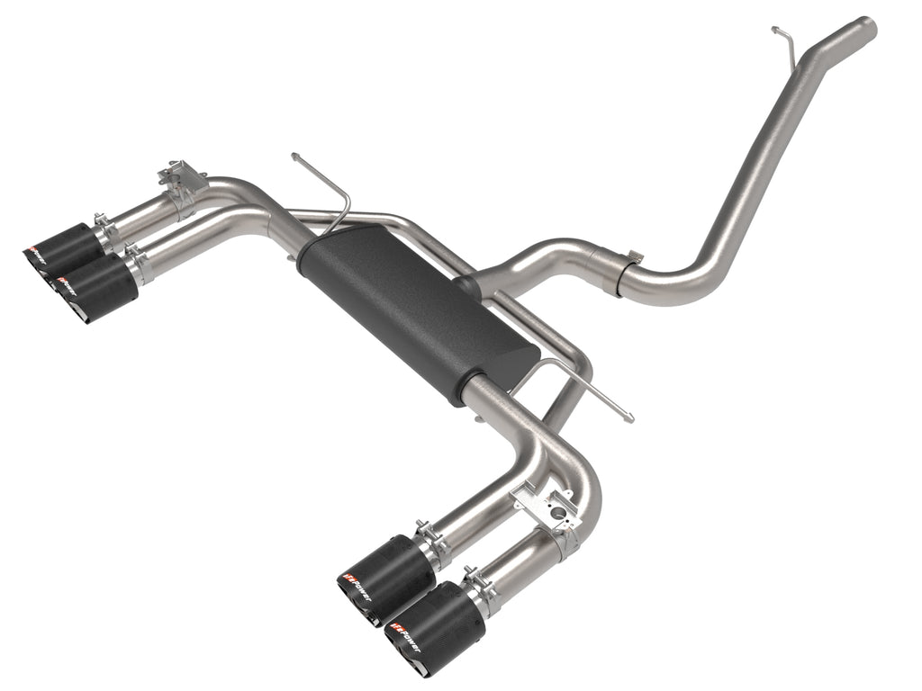 MACH Force-Xp 3 IN to 2-1/2 IN Stainless Steel Cat-Back Exhaust System Carbon - Eurosport Performance